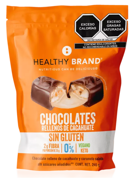 Healthy Brand Chocolates Keto 10 pzas de 24.5 grs - KOZ