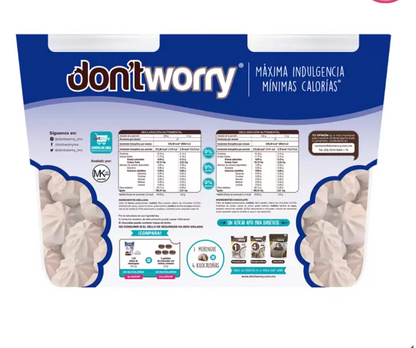 Don't Worry Merengues Chocolate y Avellana 2 pzas de 85 grs - KOZ