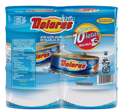 Dolores Atún en Agua 10 piezas de 140 grs - .