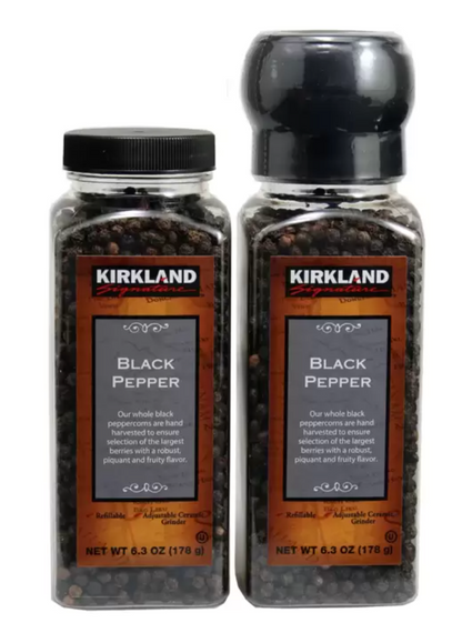 Kirkland Signature Pimienta Negra y Molinillo Rellenable 375 g - KOZ