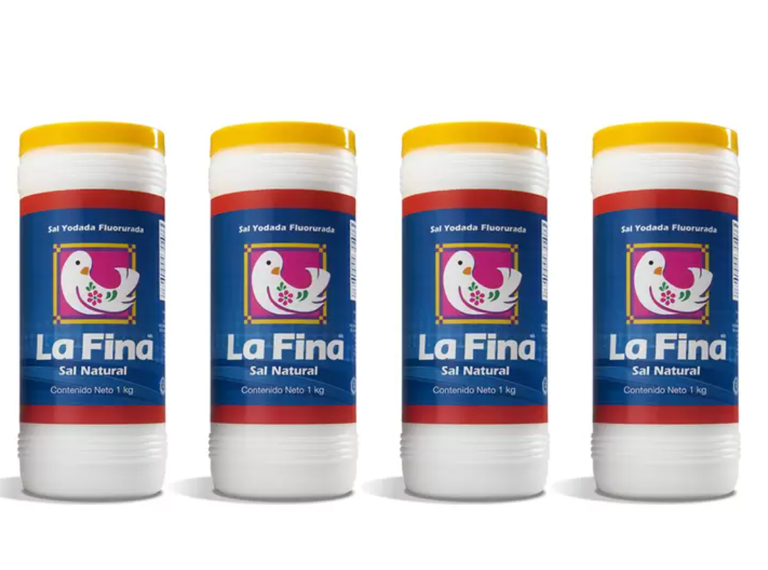 La Fina Sal en Bote 4 piezas de 1 kg - .