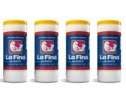 La Fina Sal en Bote 4 piezas de 1 kg - .