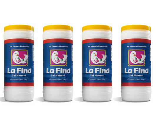 La Fina Sal en Bote 4 piezas de 1 kg - .