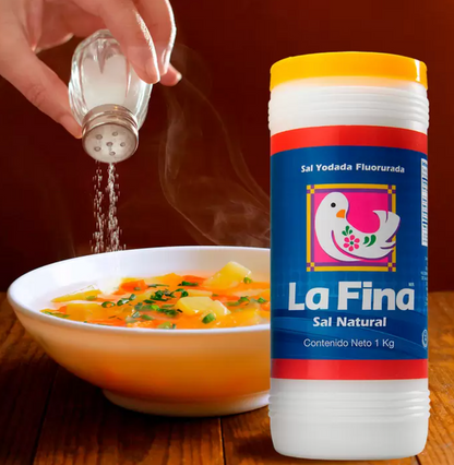 La Fina Sal en Bote 4 piezas de 1 kg - .