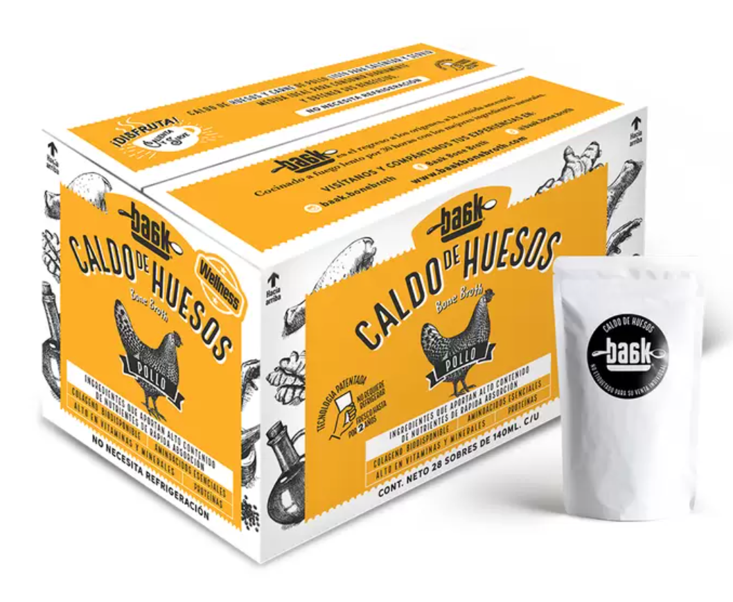 Baak Caldo de Huesos 28 piezas de 140 ml - .