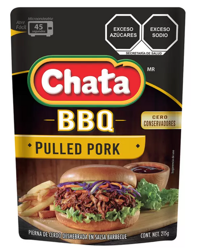 Chata Pulled Pork en Salsa BBQ 4 sobres de 860 grs - KOZ