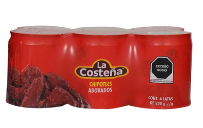 La Costeña Chiles Chipotles 6 piezas de 220 grs - .