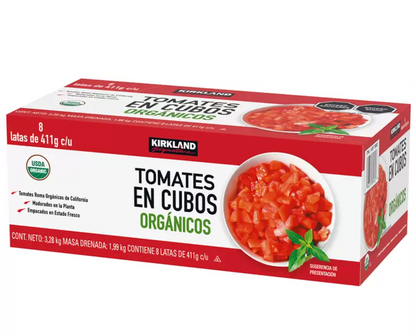 Kirkland Signature Tomates Orgánicos en cubos 8 piezas de 411 gr - KOZ