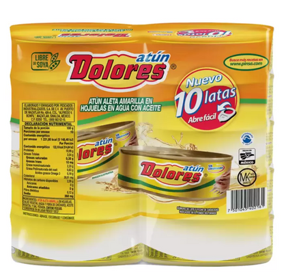 Dolores Atún en Aceite 10 piezas de 140 grs - .