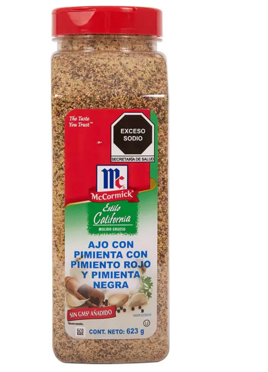 McCormick Ajo con Pimienta con Pimiento Rojo y Pimienta Negra 623 grs - KOZ
