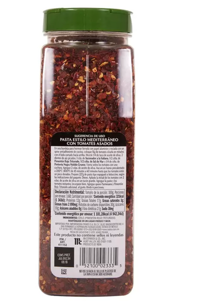 McCormick Pimentón Rojo Triturado 368 grs - .