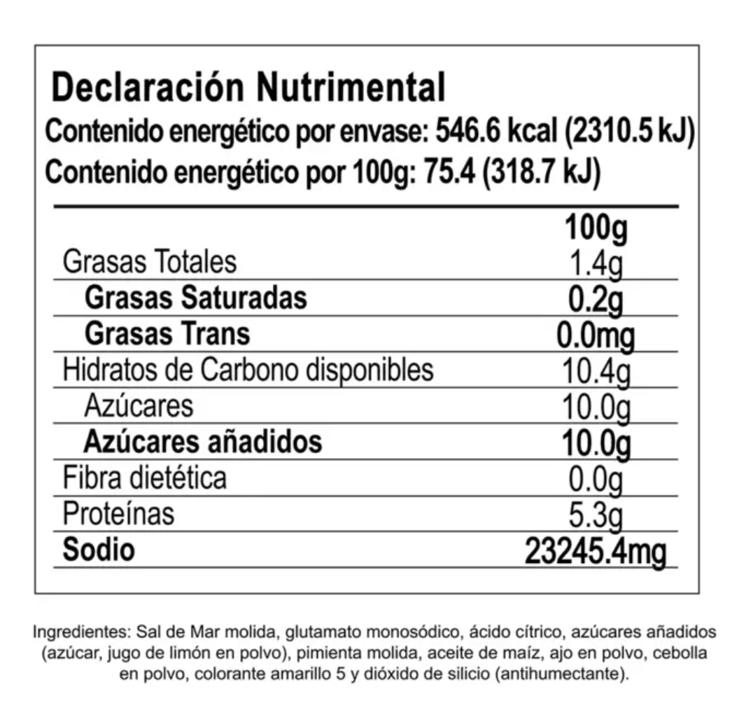 Pragná Pimienta con Limón 725 grs - KOZ