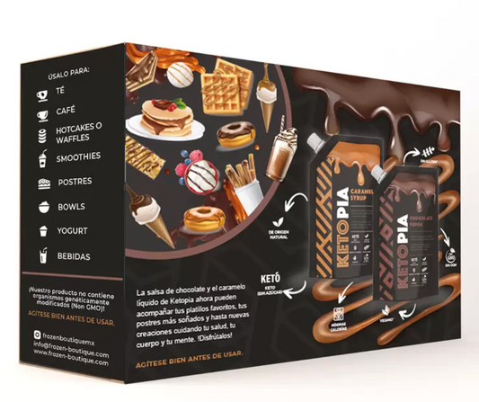 Ketopia Salsas Sabor Caramelo y Chocolate 2 piezas 250 grs - KOZ