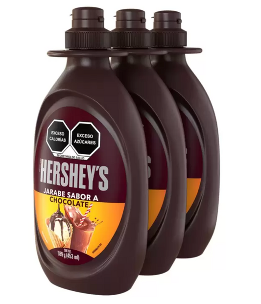 Hershey's Jarabe Sabor a Chocolate 3 piezas de 589 grs - .
