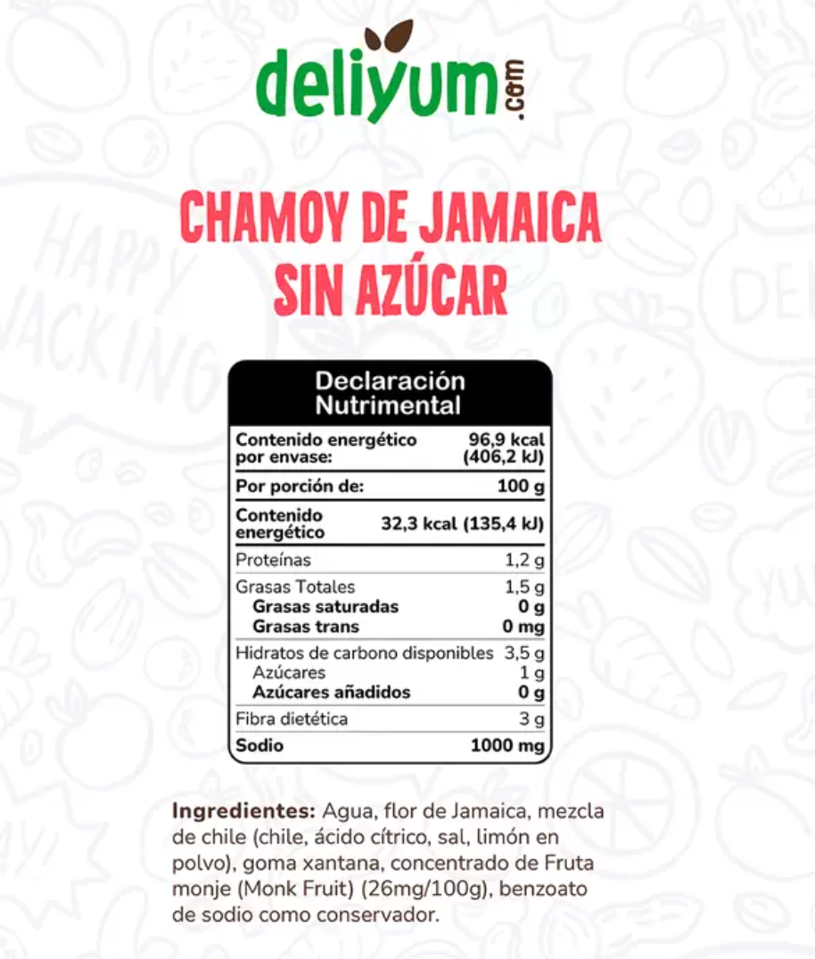 Deliyum.com Chamoy de Jamaica sin Azúcar 2 piezas de 300 grs - KOZ