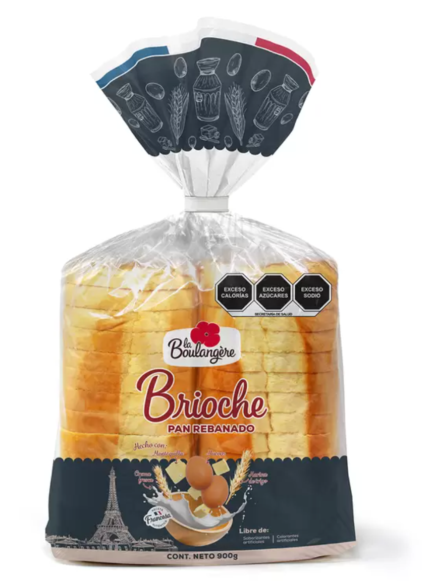La Boulangere Pan Brioche Rebanado 900 grs - KOZ
