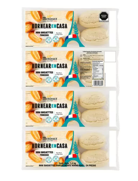 Menissez Mini Baguettes Franceses 24 piezas - .