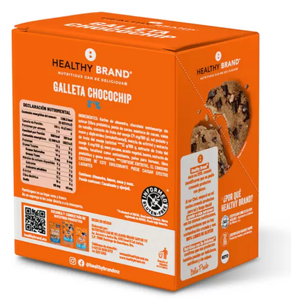 Healthy Brand Galletas Keto con Chispas de Chocolate 6 piezas de 40 grs  - .