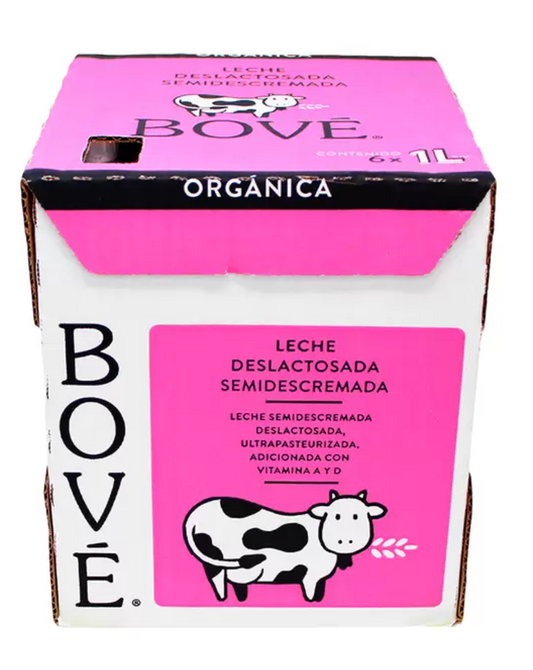 Bové Leche Deslactosada Orgánica 6 piezas de 946 ml - .