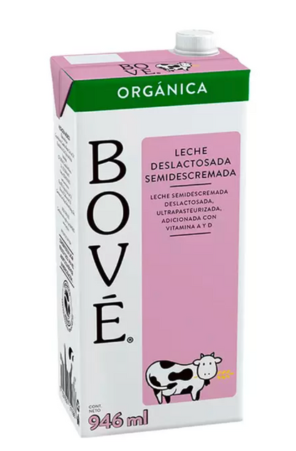 Bové Leche Deslactosada Orgánica 6 piezas de 946 ml - .