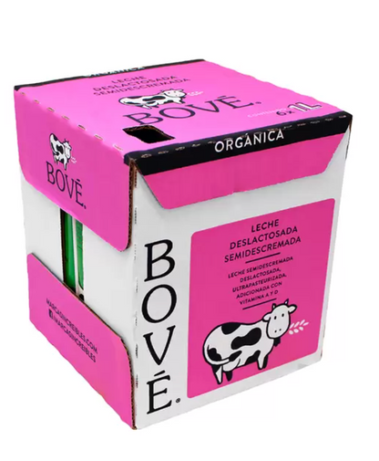 Bové Leche Deslactosada Orgánica 6 piezas de 946 ml - .