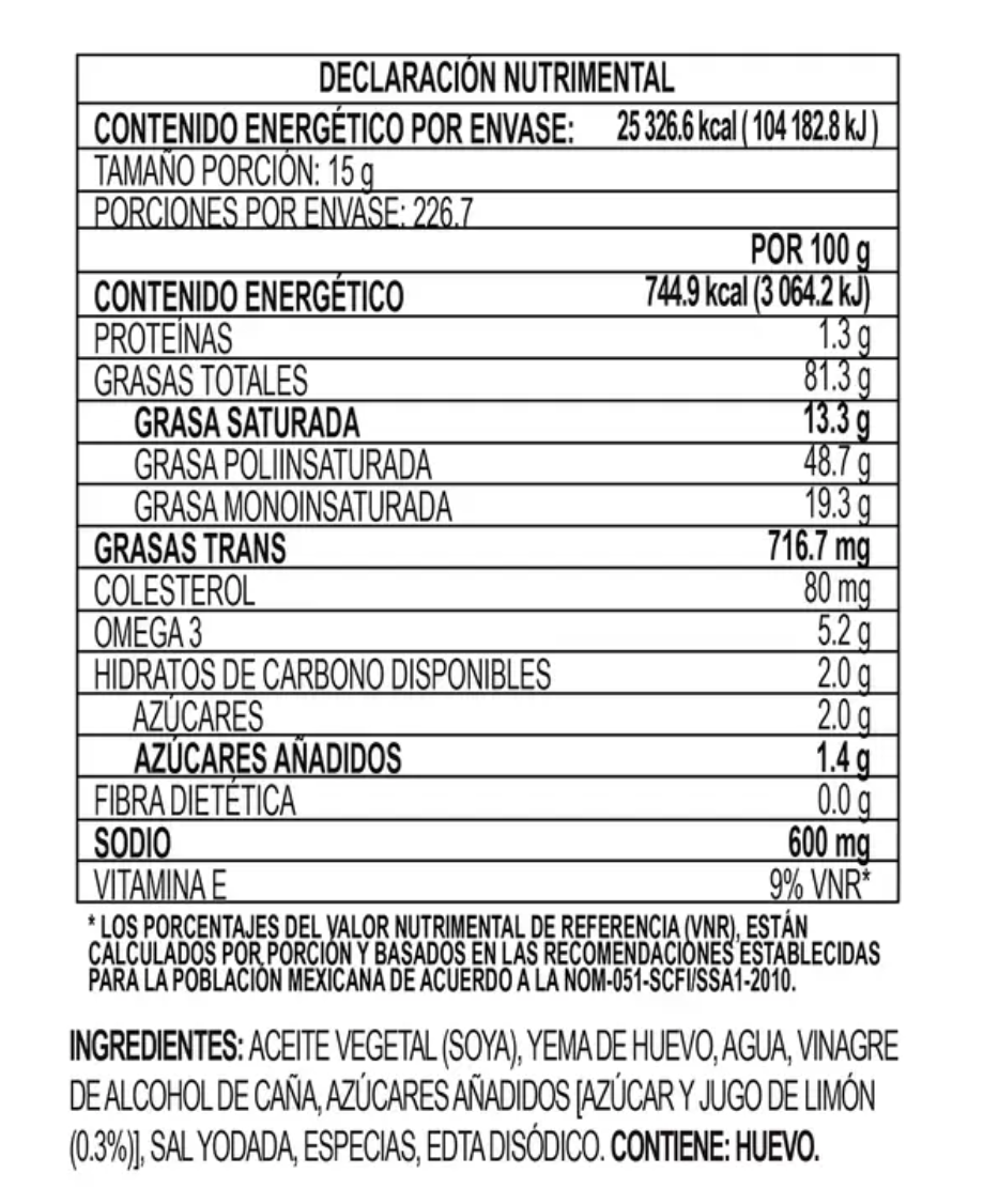 Mccormick Mayonesa con Límón 3.4 kg