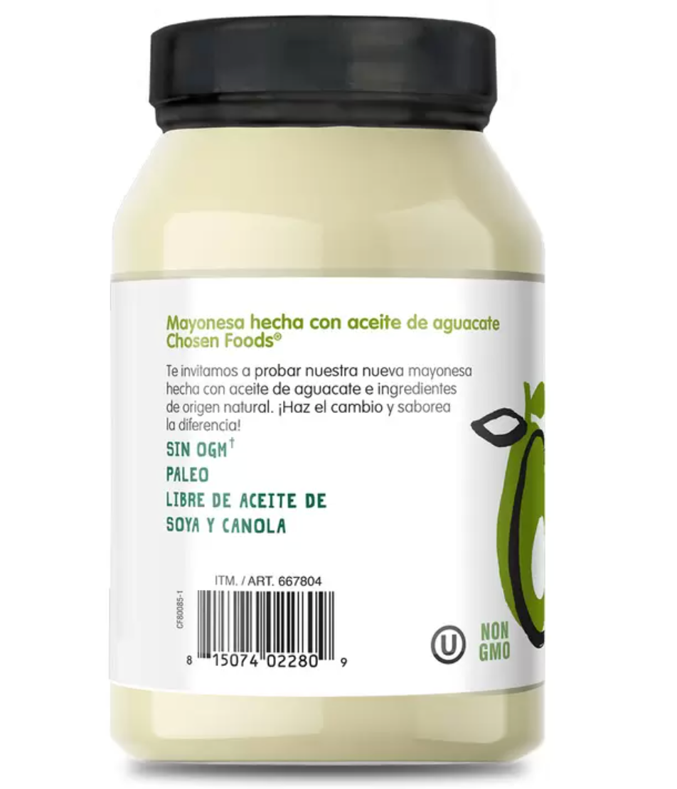 Chosen Foods Avocado Mayo 946 ml - .