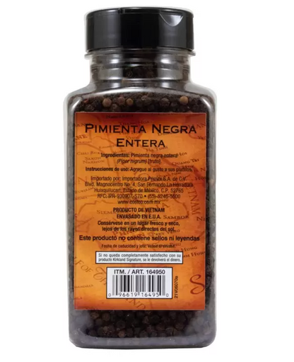 Kirkland Signature Pimienta Negra Entera 399 grs - KOZ