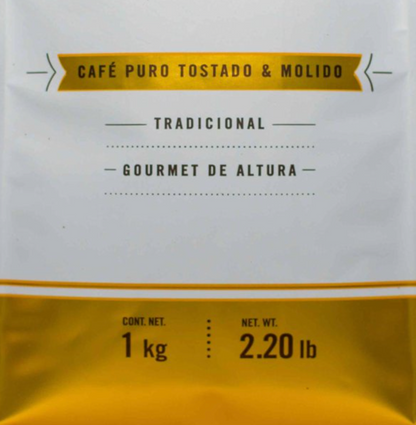 Café Molido La Parroquia de Veracruz Gourmet Puro 1 kg - .