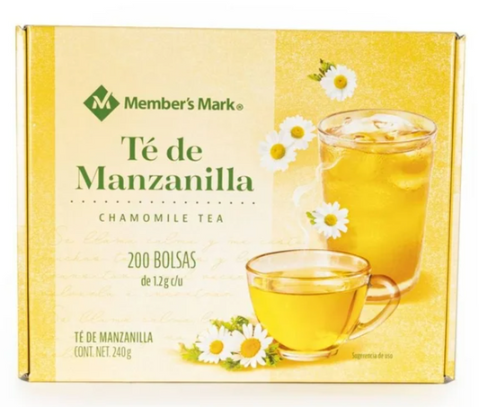 Té de Manzanilla Member's Mark 200 Bolsas de 1.2 g -.