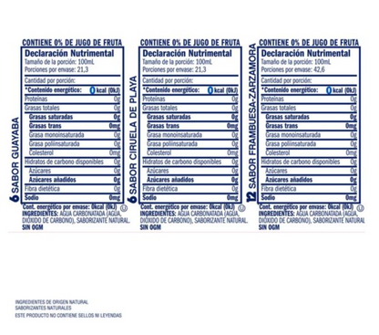 Bebida Carbonatada LaCroix Mixpack con 24 pzas de 355 ml -.