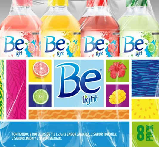 Bebida Saborizada Be Light 8 pzas de 1.5 L c/u - .