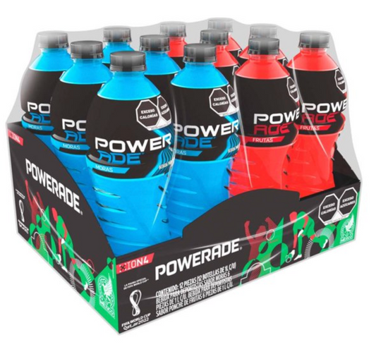 Bebida Isotónica Powerade 12 pzas de 1 L - .