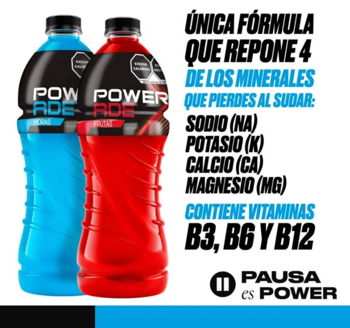Bebida Isotónica Powerade 12 pzas de 1 L - .
