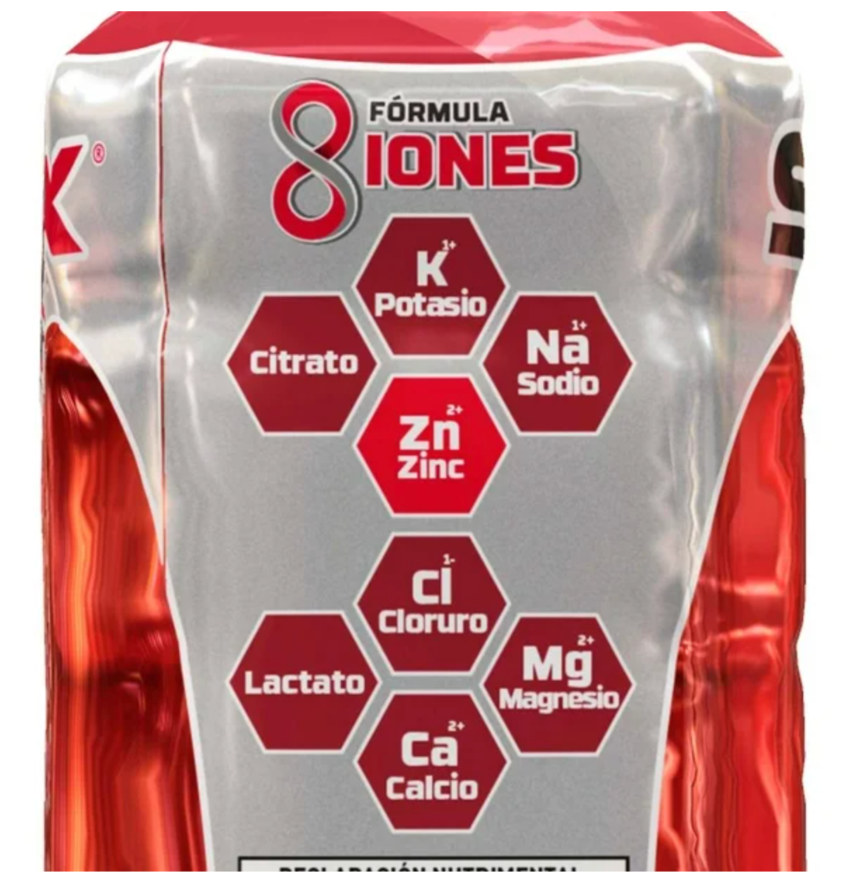 Bebida Hidratante SUEROX Frutos Rojos 6 pzas de 630 ml c/u -.