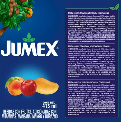 Bebida JUMEX Sabores Surtidos 12 pzs de 413 ml - .