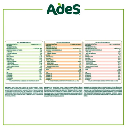 Bebida de Soya Ades 6 pzas de 946 ml -.