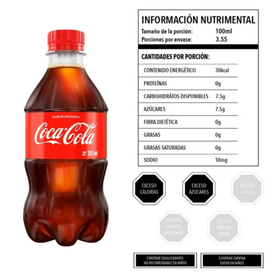 Refresco Coca-Cola 24 pzas de 355 ml - .