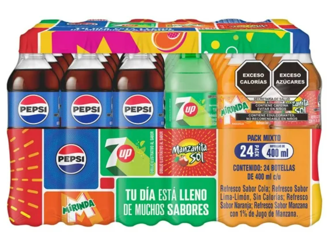 Refresco Pepsi Mix 24 pzas de 400 ml -.