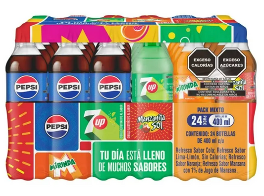 Refresco Pepsi Mix 24 pzas de 400 ml -.