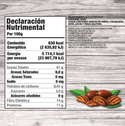 Nuez Pecana Wellness Star del Norte Pedazos Bolsa 907 g - .