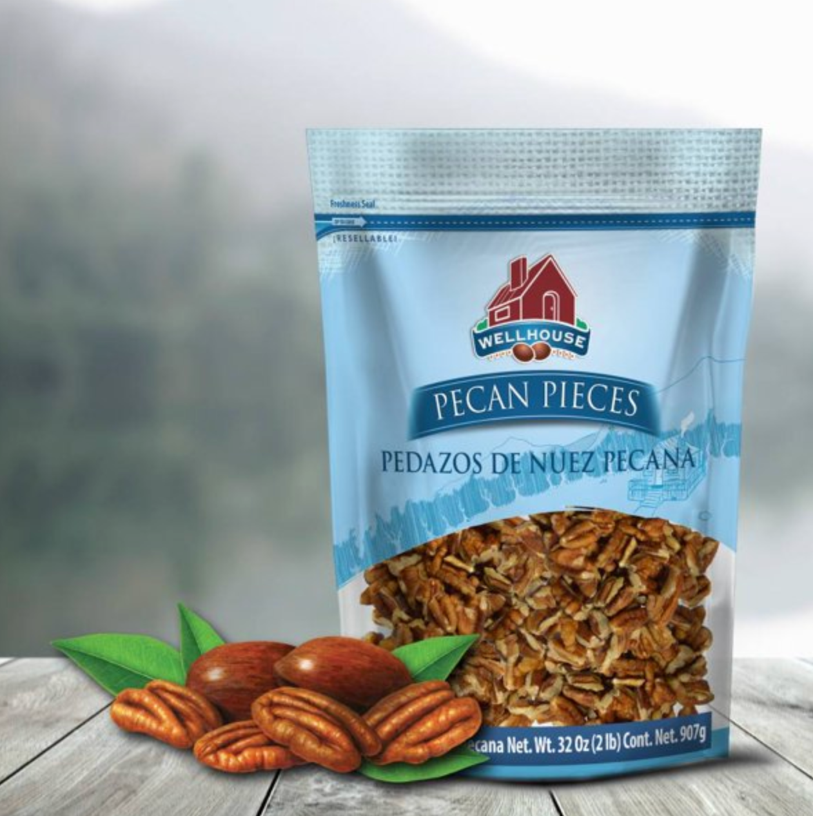 Nuez Pecana Wellness Star del Norte Pedazos Bolsa 907 g - .