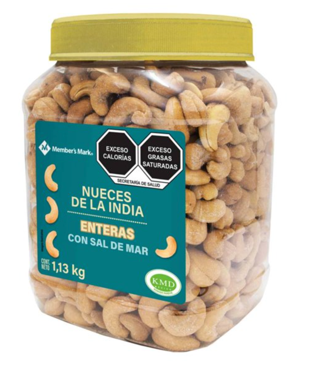 Nueces de la India Member's Mark Enteras con Sal de Mar 1.13 kg - .
