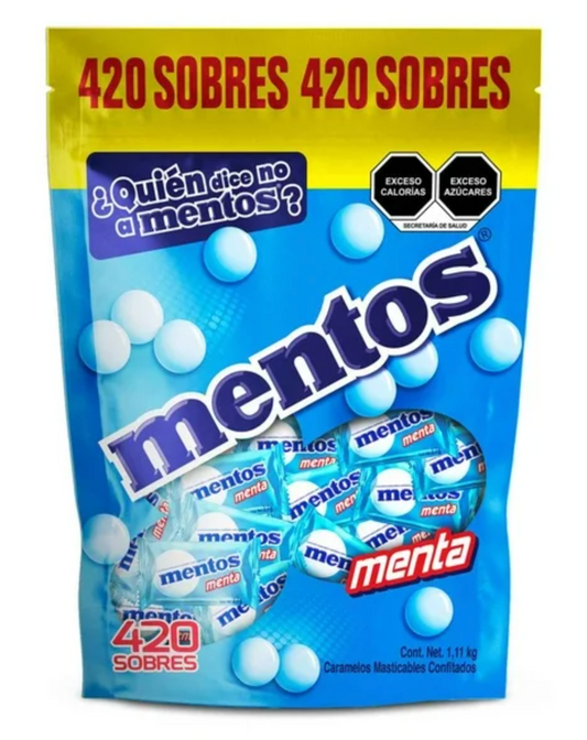 Caramelos Masticables Confitados Mentos con 420 pzas -.