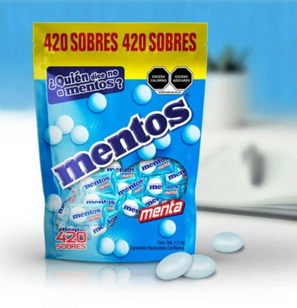 Caramelos Masticables Confitados Mentos con 420 pzas -.
