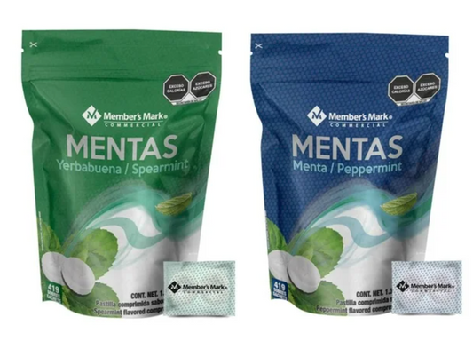 Pastillas Member's Mark Menta o Yerbabuena 1.3 kg -.