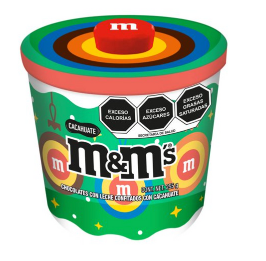 Chocolates M&M's Lata Galletero Navidad de 255 g -.