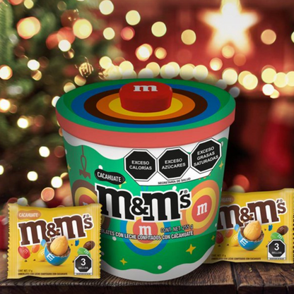 Chocolates M&M's Lata Galletero Navidad de 255 g -.