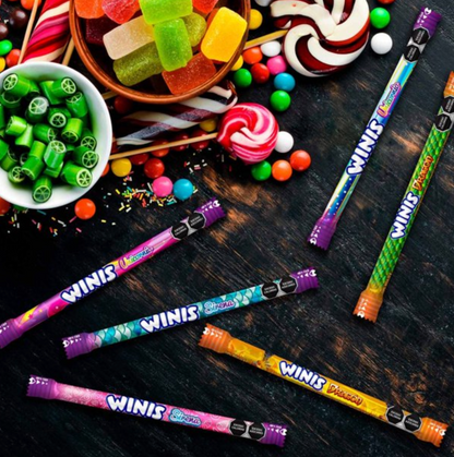 Caramelo Suave Winis Unicornio-Dragón-Sirena Maxi tubito 3 pzas de 176 g c/u - .
