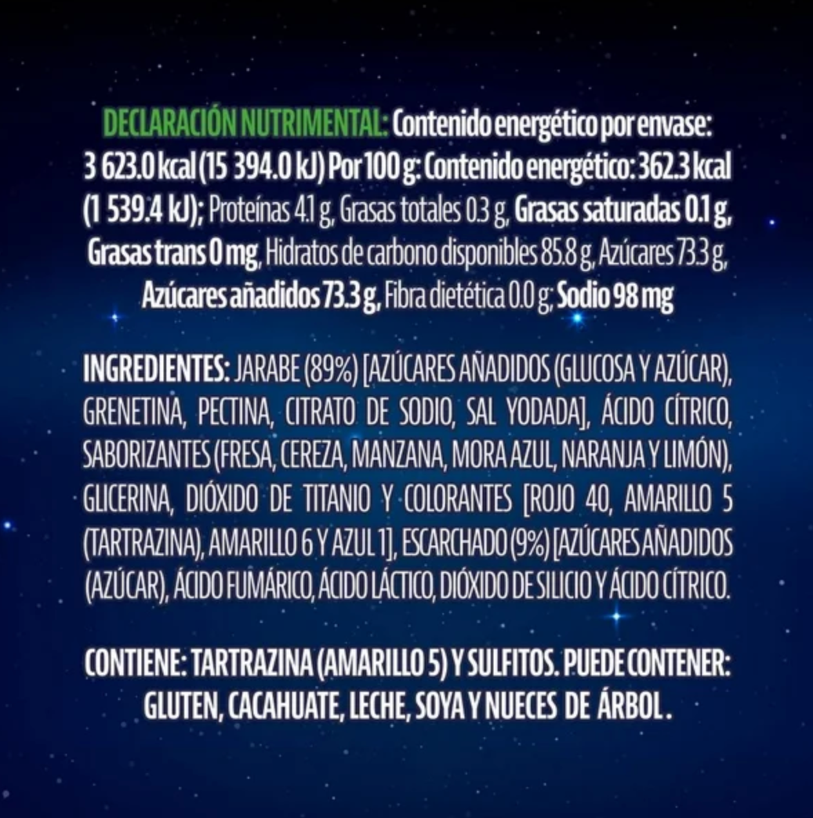 Gomitas Member's Mark de Sabores Aciditas 1 kg - .